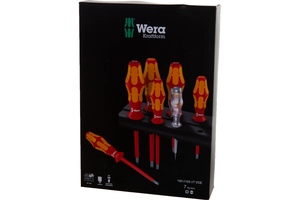 Набор отвёрток + пробник - подставка, 7 пр., PZ 1-2, SL 2.5-3.5-4-5.5 160 i/165 i/7 Rack VDE WERA WE-006148, фото 6