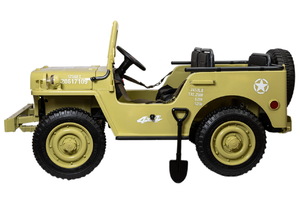 Детский электромобиль Джип ToyLand Jeep Willys YKE 4137 Matcha, фото 5