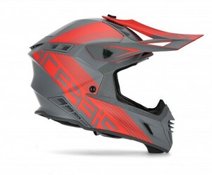 Шлем Acerbis X-TRACK Grey/Red L, фото 3