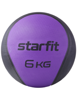 Медбол высокой плотности Starfit GB-702, 6 кг, фиолетовый, фото 1