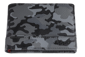Портмоне Zippo, серо-черный камуфляж, натуральная кожа, 11,2×2×8,2 см, фото 1