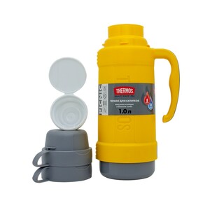 Термос THERMOS PICNIC 40 Series со стеклянной колбой 1л (желтый), фото 4