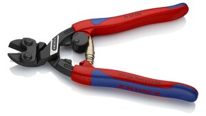 Болторез Knipex, CoBolt, компактный, с пружиной, голова 20 градусов, 200 мм, черный, 2К ручки, KN-7122200SB, фото 3