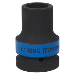 Головка торцевая глубокая ударная четырехгранная 1", 17 мм, футорочная KING TONY 853417M, фото 1