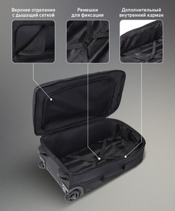 Сумка-чемодан Jögel ESSENTIAL Cabin Trolley Bag, черный, фото 10