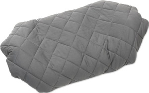 Надувная подушка Pillow Luxe Grey, серая, фото 2