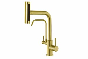 Смеситель для кухни ZORG Steel Hammer (SH 091 PVD BRONZE) Бронза, фото 1