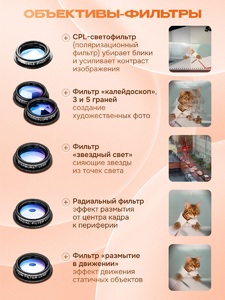 Набор объективов для смартфона Levenhuk Lens S10, фото 6