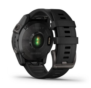 Умные часы Garmin Fenix 7 Sapphire Solar титановый серый DLC с черным ремешком, фото 10