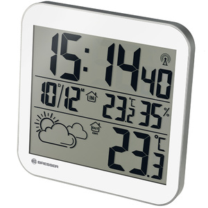Часы настенные Bresser MyTime LCD, белые, фото 2