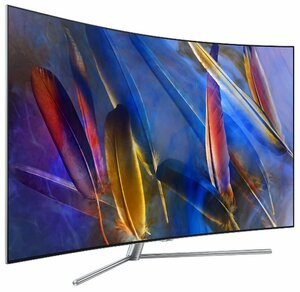 Телевизор LED Samsung QE65Q7C, QLED, серебристый, фото 4
