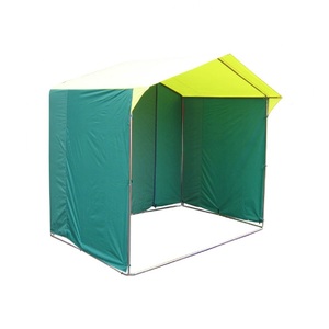 Палатка Митек "Домик" 2 х 2 (каркас из трубы Ø 25 мм) желто-зеленый