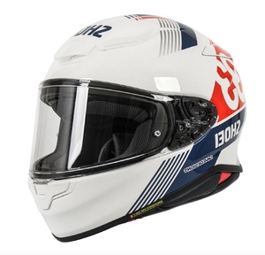 Мотошлем NXR 2 MM93 RETRO SHOEI (бело-сине-красный глянцевый, TC-10, M)