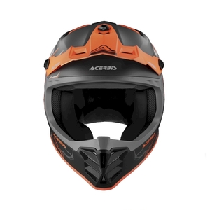 Мотошлем детский кроссовый Acerbis Profile Junior матовый черный/оранжеввый L, фото 2