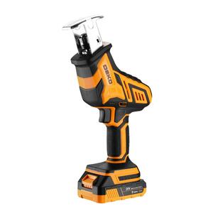 Сабельная пила аккумуляторная DEKO DKRS20-Li-ion, 20В, 1x3.0Ач, фото 3