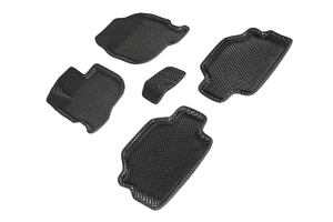 Коврики EVA 3D ромб Seintex для Mitsubishi Pajero Sport II 2008-2015-н.в. (черные, 95320)