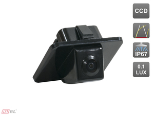 Штатная камера заднего вида c динамической разметкой Avel AVS326CPR (#155) для HYUNDAI I40 / KIA OPTIMA III (2011-...), фото 1