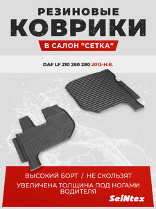 Резиновые коврики Сетка для DAF LF 210 250 280 2013-н.в. (95695), фото 1