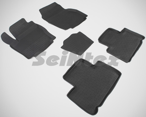 Резиновые коврики с высоким бортом Seintex для Ford S-MAX 2006-2015, фото 1