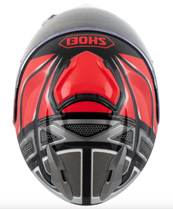 Мотошлем GT-Air 2 NOTCH SHOEI (черно-красно-белый глянцевый, TC-1, S), фото 4