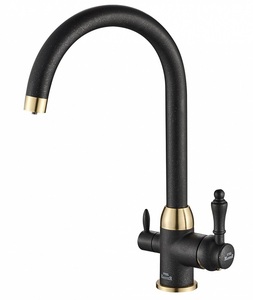 Смеситель для кухни ZORG Steel Hammer (SH 723 BLACK BR) Бронза Металл Черный, фото 1