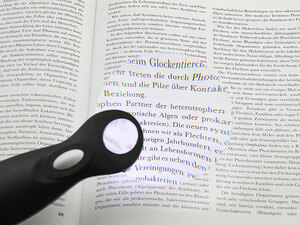 Лупа на ручке Veber 3/6х, 90 мм, с подсветкой (789-90), фото 5