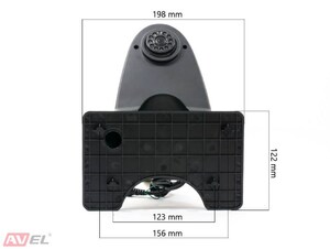 Универсальная камера заднего вида AVS325CPR (#107) для автомобилей Mercedes-Benz/ Volkswagen и другого коммерческого транспорта, фото 2