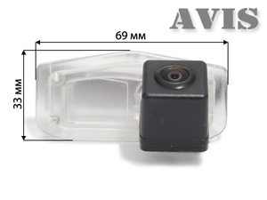 CCD штатная камера заднего вида AVEL AVS321CPR для HONDA CIVIC 4D IX (2012-...)/ ACCORD IX (2012-...) (#020), фото 2