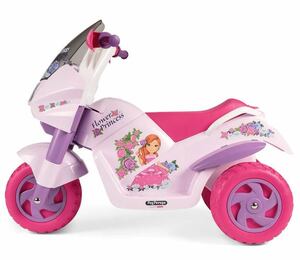 Детский электромотоцикл для девочек Peg-Perego Flower Princess, фото 3