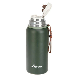 Термос TONAR хаки  700ML  (пробка-ситечко, крышка-кружка, ремешок)  (T-KD-7030-0.7), фото 3