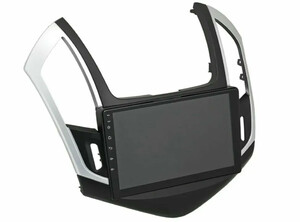 Рамка InCar для UMS CHEVROLET Cruze 2013-2015, 9" SILVER/BLACK UV, фото 3