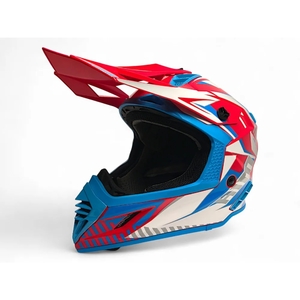 Шлем AiM RH855(Fiber Glass) TONDO глянцевый Blue/White/Red XS, фото 2