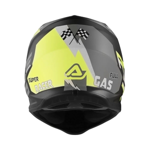 Шлем детский Acerbis PROFILE JUNIOR глянцевый Black/Yellow-Fluo L (51-52), фото 4