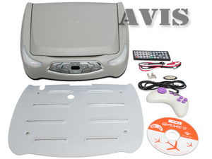 Автомобильный потолочный монитор 10.2" со встроенным DVD плеером AVEL AVS1019T (серый), фото 4