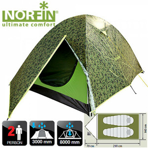 Палатка 2-х местная Norfin COD 2 NC, фото 1