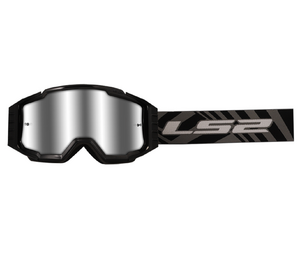 Очки кроссовые LS2 CHARGER PRO Goggle с прозрачной линзой (черный, Black with clear visor, Универсальный)