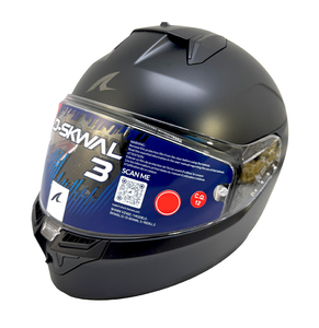 Шлем Shark D-SKWAL 3 DARK SHADOW EDITION MAT Black XL (матовый), фото 3