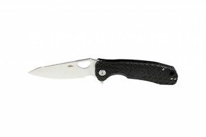 Нож Honey Badger Leaf M с чёрной рукоятью, фото 3