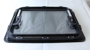 Окно 100x60см, MobileComfort W1060R, откидное для транспортных средств, шторка рулонная, антимаскитка, фото 2