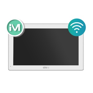 Монитор видеодомофона белый CTV-iM Cloud 10 с Wi-Fi, фото 1