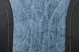 Накидка Seintex кожа вставка ткань (Париж) вставка серо-голубая, фото 4