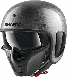 Шлем Shark S-DRAK FIBER BLANK GLITTER Silver M