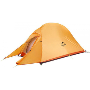Палатка сверхлегкая Naturehike Сloud up 1 NH18T010-T одноместная с ковриком, оранжевая, фото 1