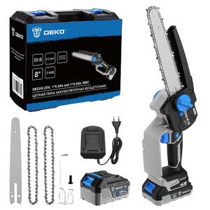 Пила цепная аккумуляторная бесщеточная DEKO DKCHS 20V, 20В, 1x5.0Ач и 1x3.0Ач, 2 цепи в кейсе, фото 10