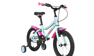 Велосипед Stark'24 Foxy Girl 16 бирюзовый/розовый, фото 2