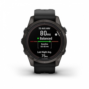 Часы Garmin fenix 7S Pro Saph Solar, Carbon Gray Ti w/Black Band (010-02776-11G) (010-02776-54), фото 5