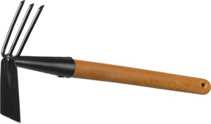 Мотыга-рыхлитель GRINDA ProLine 113х100х575 мм, 3 зубца, деревянная ручка 421517, фото 1