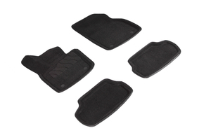 Ворсовые 3D коврики в салон Seintex для MINI Cooper Works 3dr 2013-н.в. (черные), фото 1