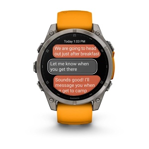 Часы Garmin Fenix 8 47mm AMOLED Saph Graphite DLC Titanium Spark Orange-Graphit Sln (010-02904-11G), фото 11