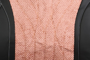 Накидка Seintex кожа вставка ткань (Париж) вставка коралловая, фото 4